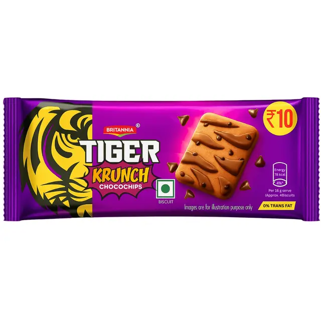 Britannia tiger krunch choco chips cookies 60 gm